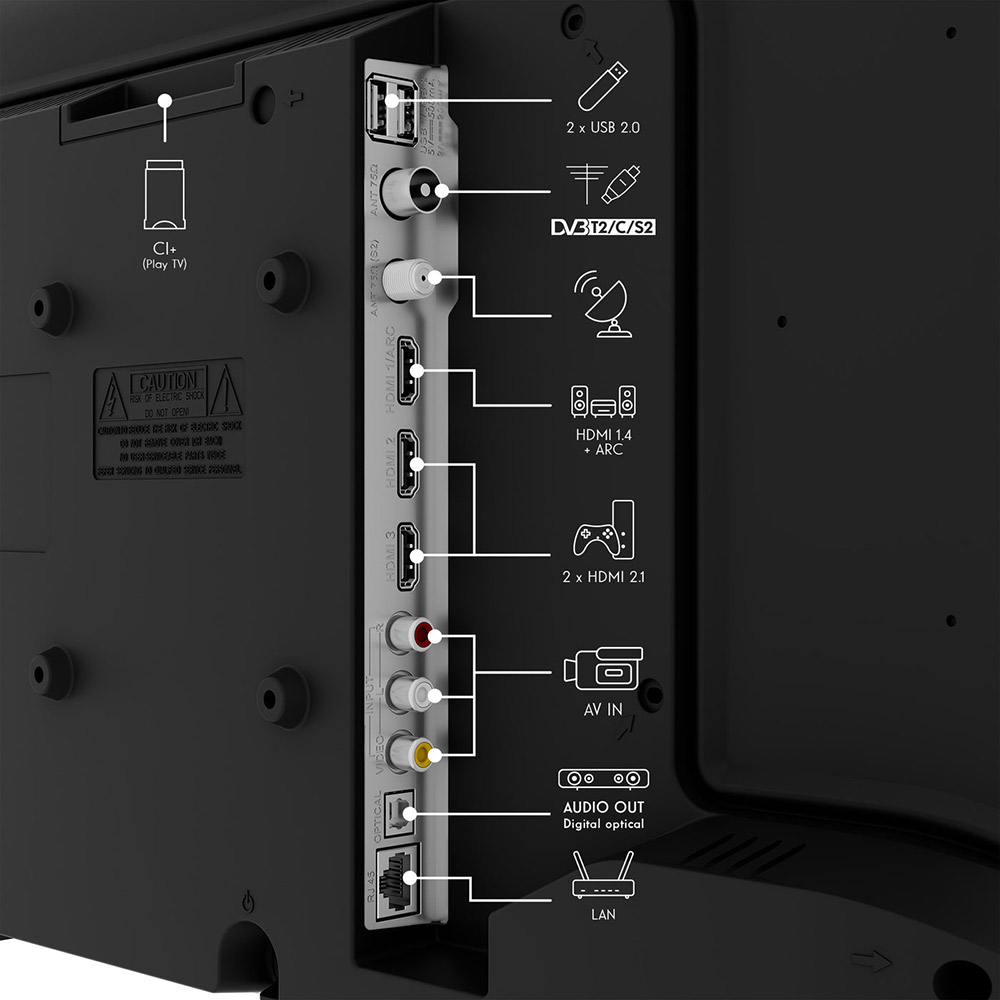 Телевизор THOMSON 24HQG3S15CW Разрешение 1366 х 768 (WXGA)