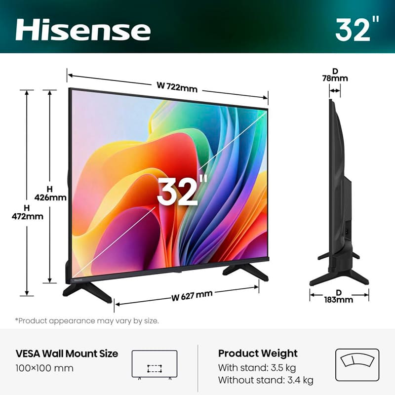 Телевизор HISENSE 32A4S ᐉ купить в FOXTROT ⁕ цены, отзывы