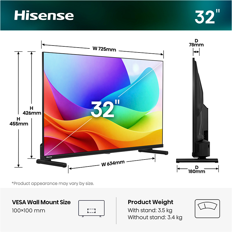 Телевизор HISENSE 32A5S ᐉ купить в FOXTROT ⁕ цены, отзывы