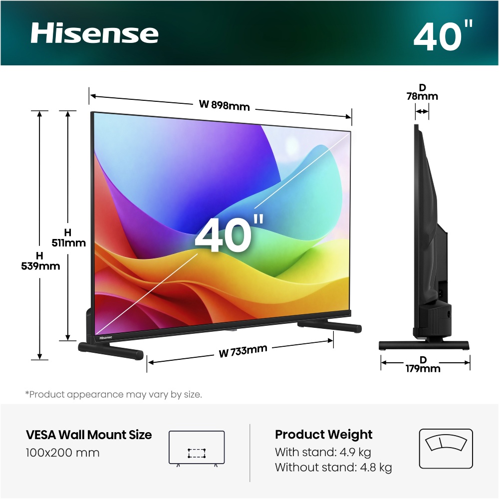 Телевизор HISENSE 40A5S ᐉ купить в FOXTROT ⁕ цены, отзывы