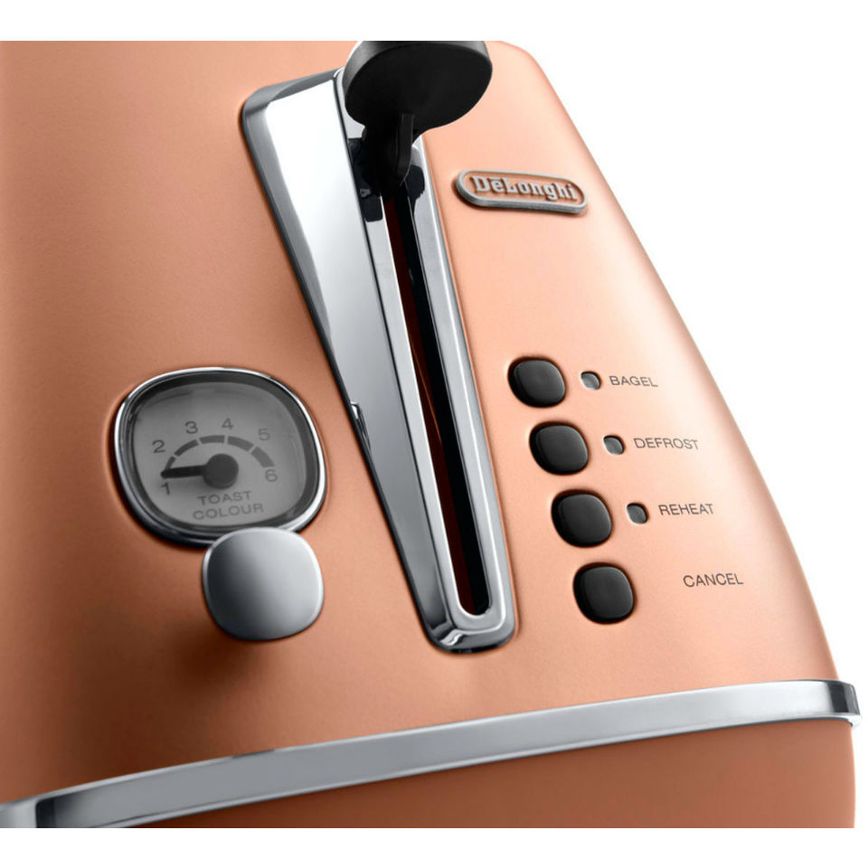 Тостер DELONGHI CTI 2103.CP Количество степеней поджарки 6