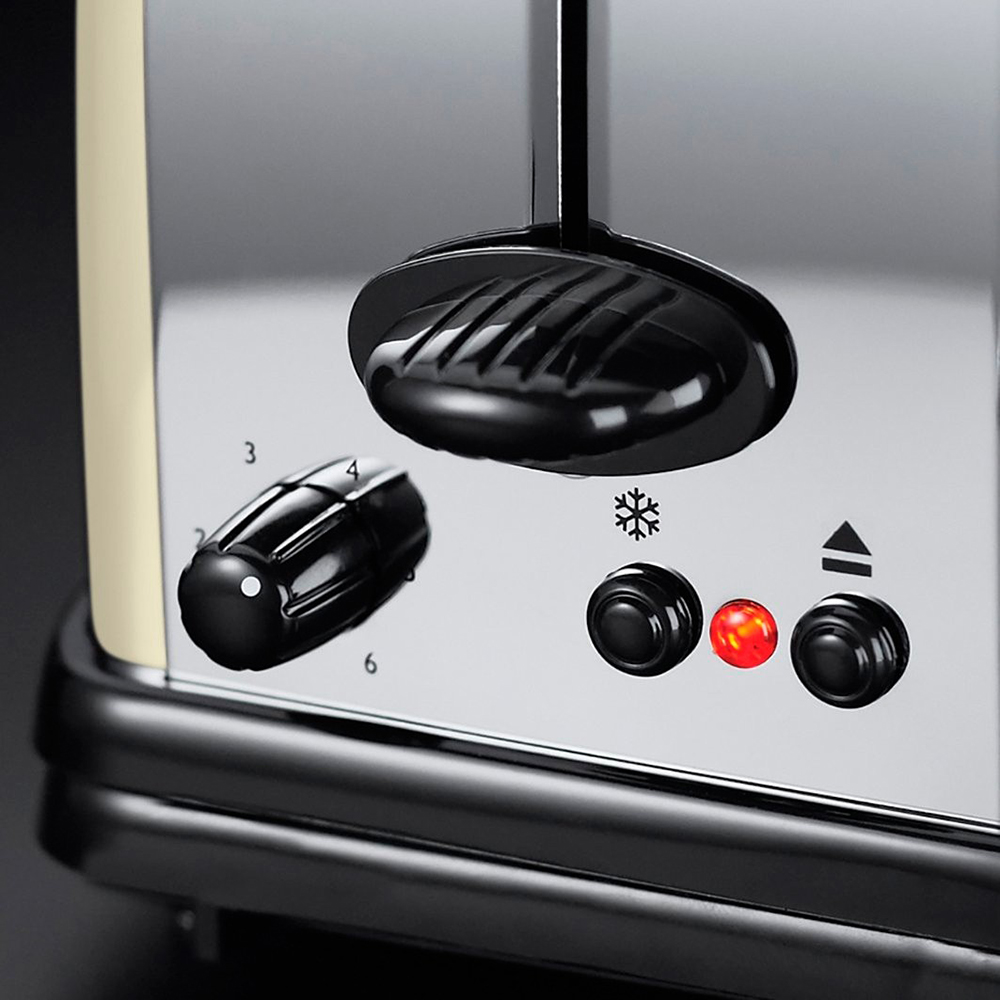 Тостер RUSSELL HOBBS Classic Cream Long Slot (21395-56) Количество отделений 1