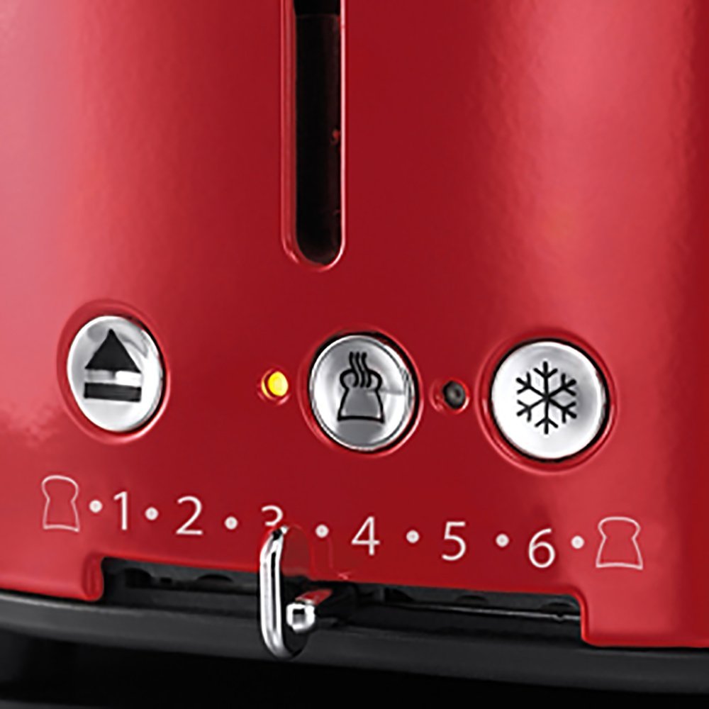 Тостер RUSSELL HOBBS 21680-56 Retro Red Потужність 1100