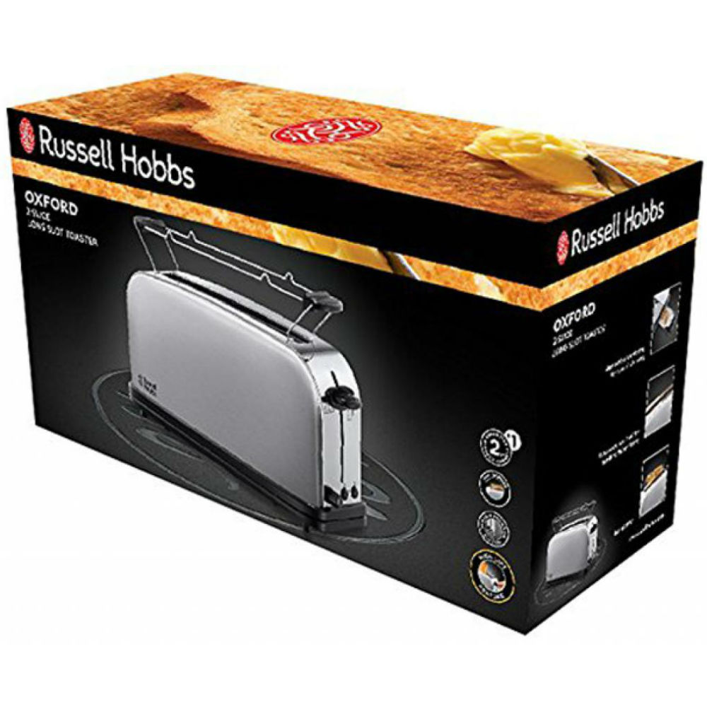 Тостер RUSSELL HOBBS Oxford 2 Slice Long Slot (21396-56) Количество отделений 1