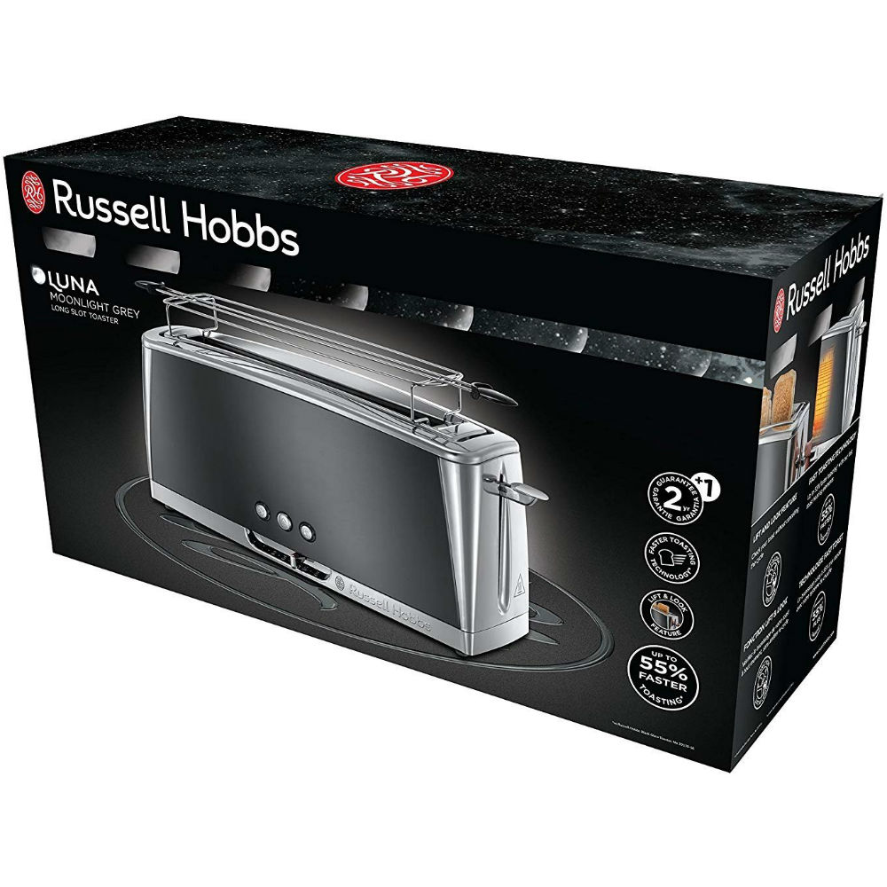 Тостер RUSSELL HOBBS 23251-56 Luna Moonlight Grey Мощность 1420