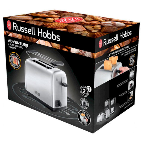 Тостер RUSSELL HOBBS 24080-56 Adventure Функції підігрів тостів