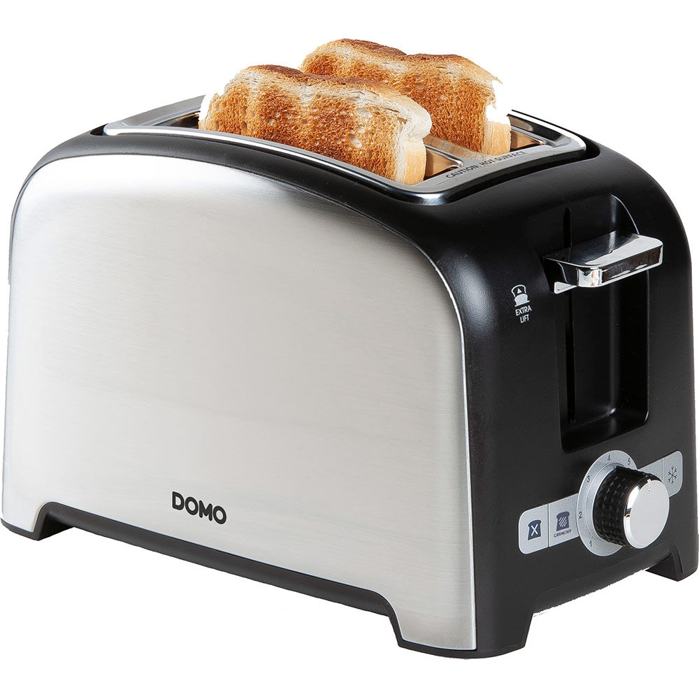 

Тостер DOMO Toaster black + SS, 2 slices, Toaster black + SS, 2 slices