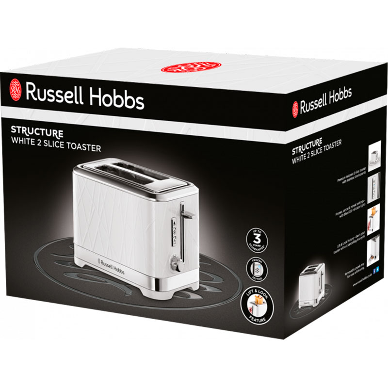 Фото Тостер RUSSELL HOBBS 28090-56 Structure White