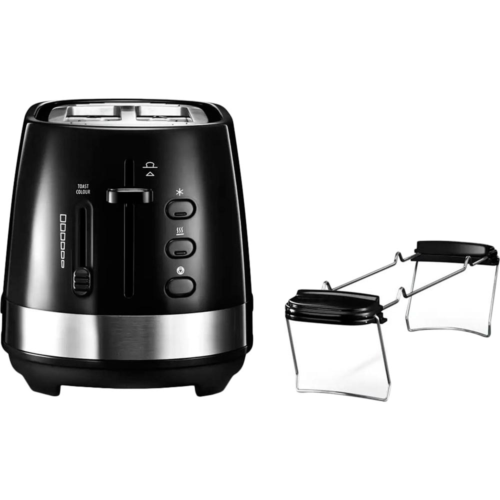 Тостер DELONGHI CTLA 2103 BK Кількість відділень 2