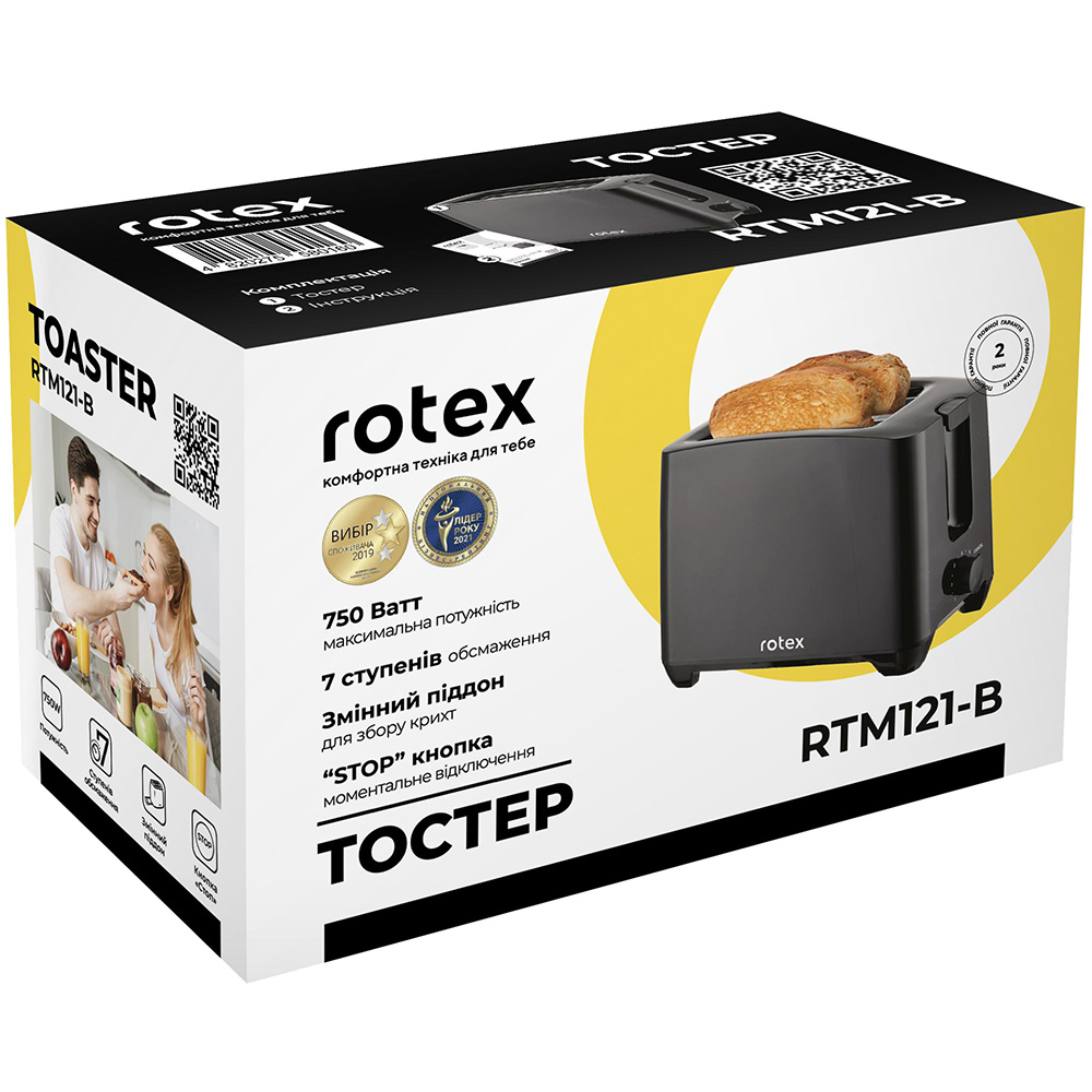 Тостер ROTEX RTM121-B — фото 3