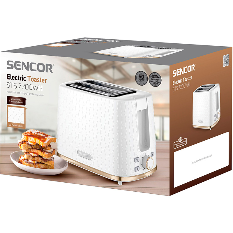 В Україні Тостер SENCOR STS7200WH White/Gold