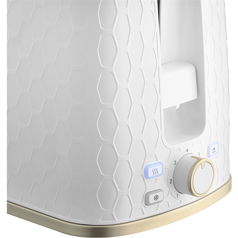 Тостер SENCOR STS7200WH White/Gold Функції підігрів тостів