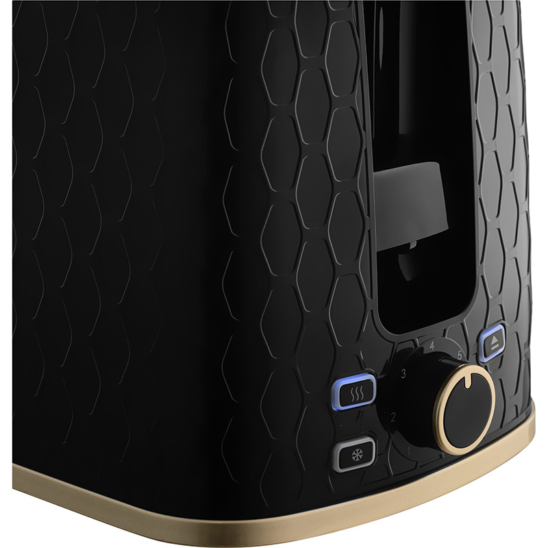 Тостер SENCOR STS7201BK Black / Gold Мощность 930