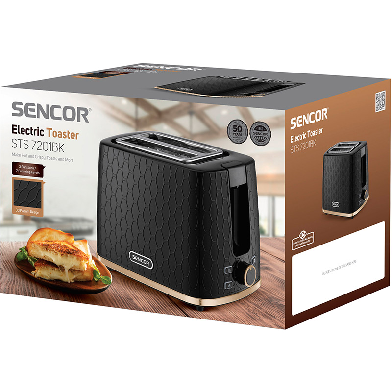 В Украине Тостер SENCOR STS7201BK Black / Gold