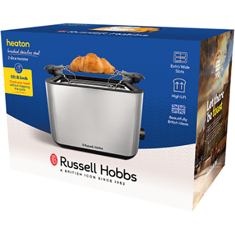 Зображення Тостер RUSSELL HOBBS 27390-56 Heaton Brushed 2Slice Toaster (25210036001)