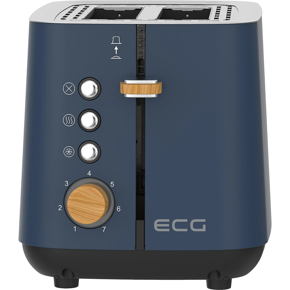 Тостер ECG ST 2768 Timber Petrol Кількість ступенів підсмаження 7