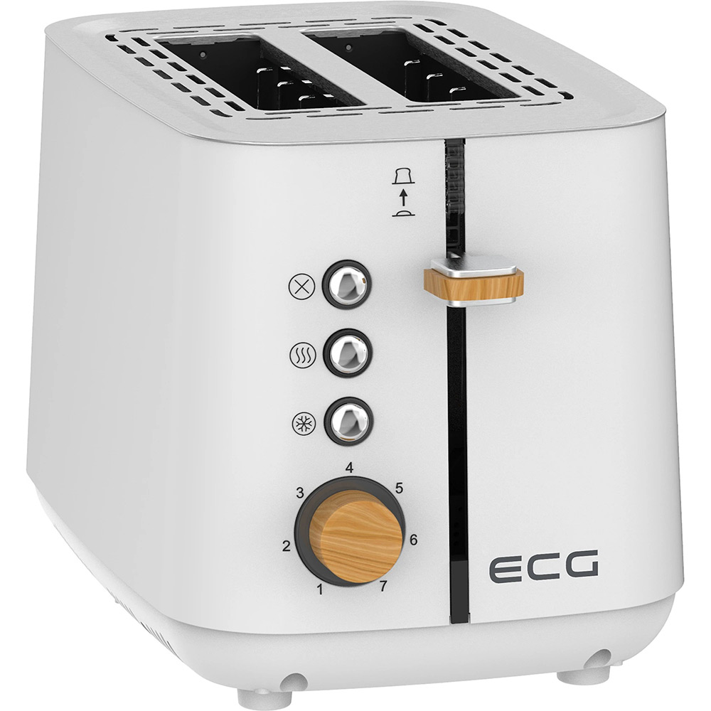 Тостер ECG ST 2768 Timber White Мощность 925