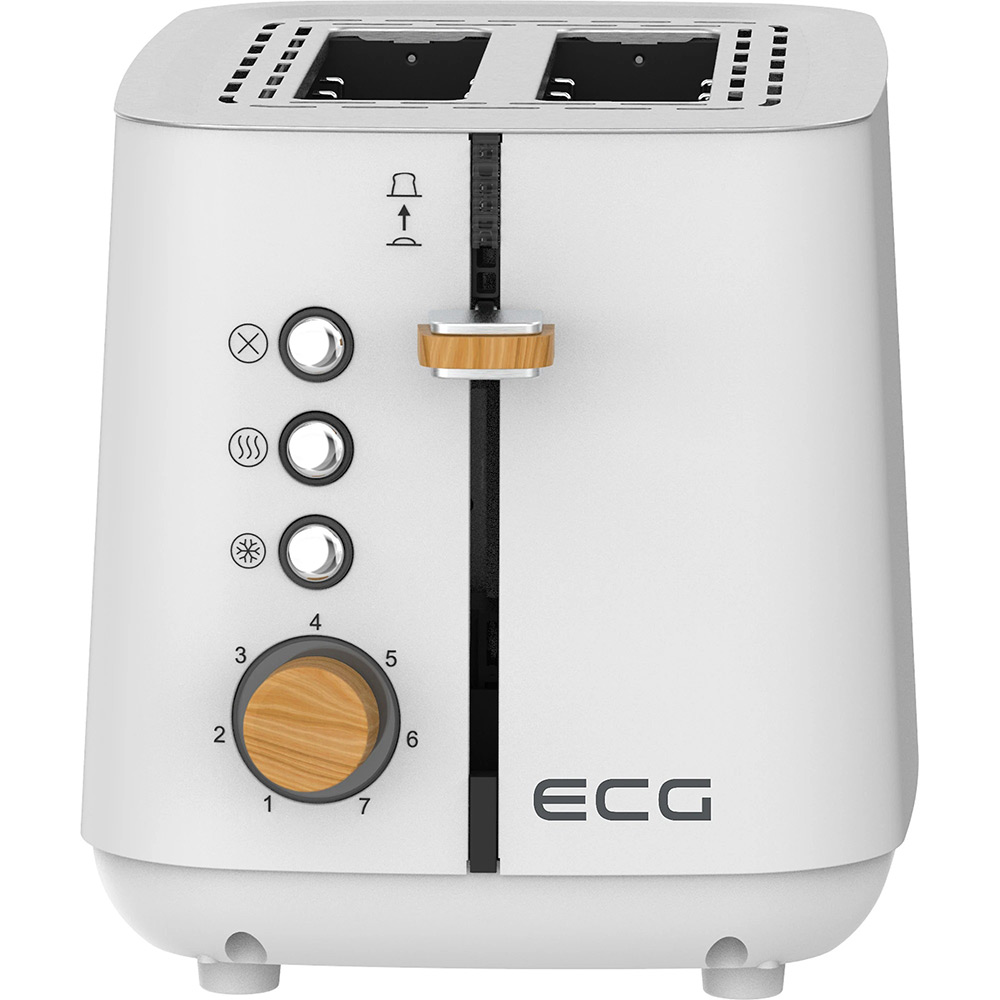 Тостер ECG ST 2768 Timber White Количество отделений 2