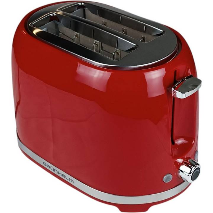 Тостер GRUNHELM GTR018R Red Количество отделений 2