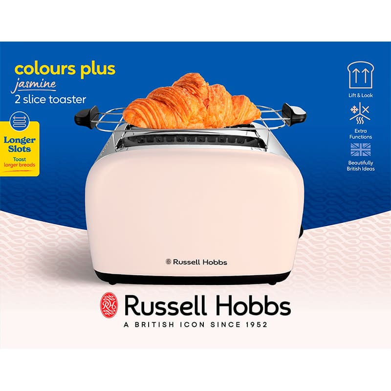 В Украине Тостер RUSSELL HOBBS Colours Plus 2S Jasmine (26930-56)