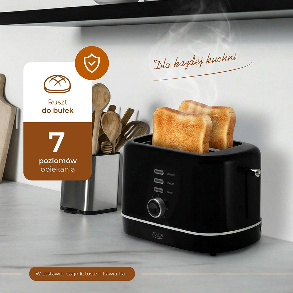 В Украине Тостер ADLER AD 3224 black