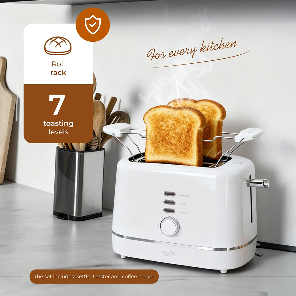 Заказать Тостер ADLER AD 3224 white