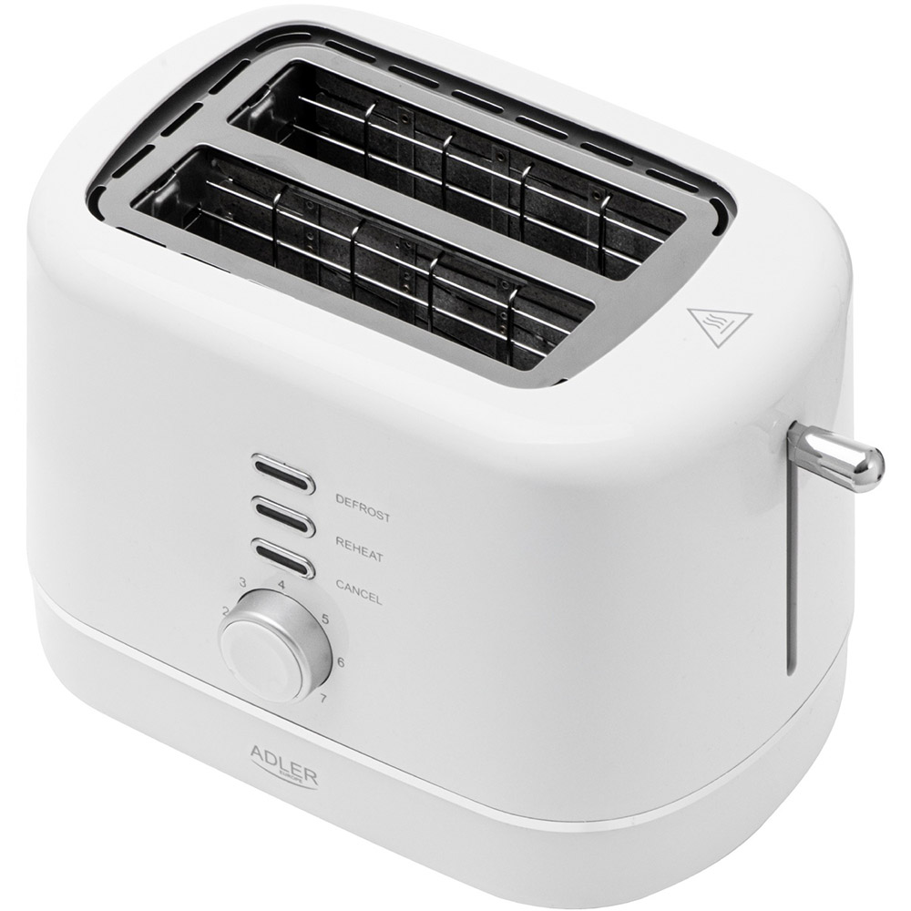 Тостер ADLER AD 3224 white Мощность 850