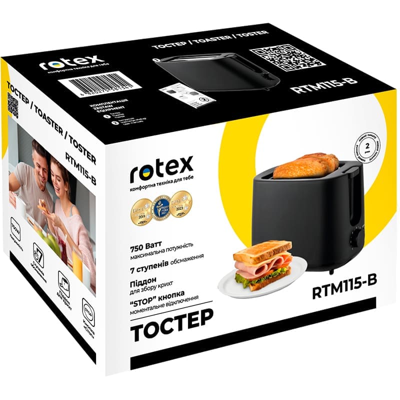 Тостер ROTEX RTM115-B — фото 5
