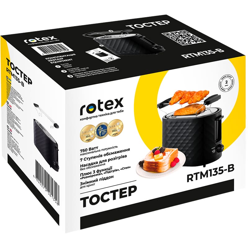 Тостер ROTEX RTM135-B — фото 10