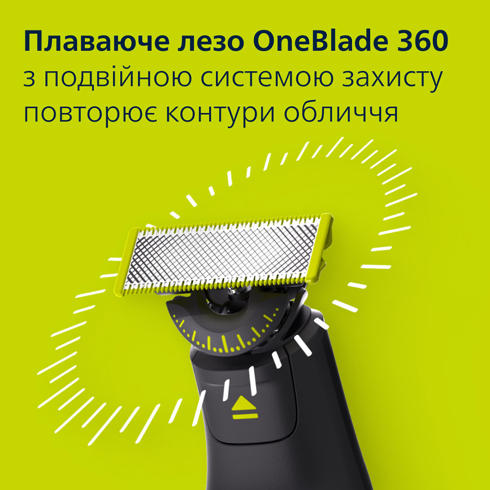 Электростанок PHILIPS OneBlade Pro 360 QP6652/61 Область применения тело