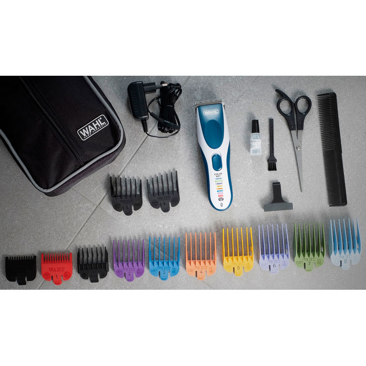 Машинка для стрижки Wahl Color Pro Cordless Blue (09649-016) Материал ножей сталь