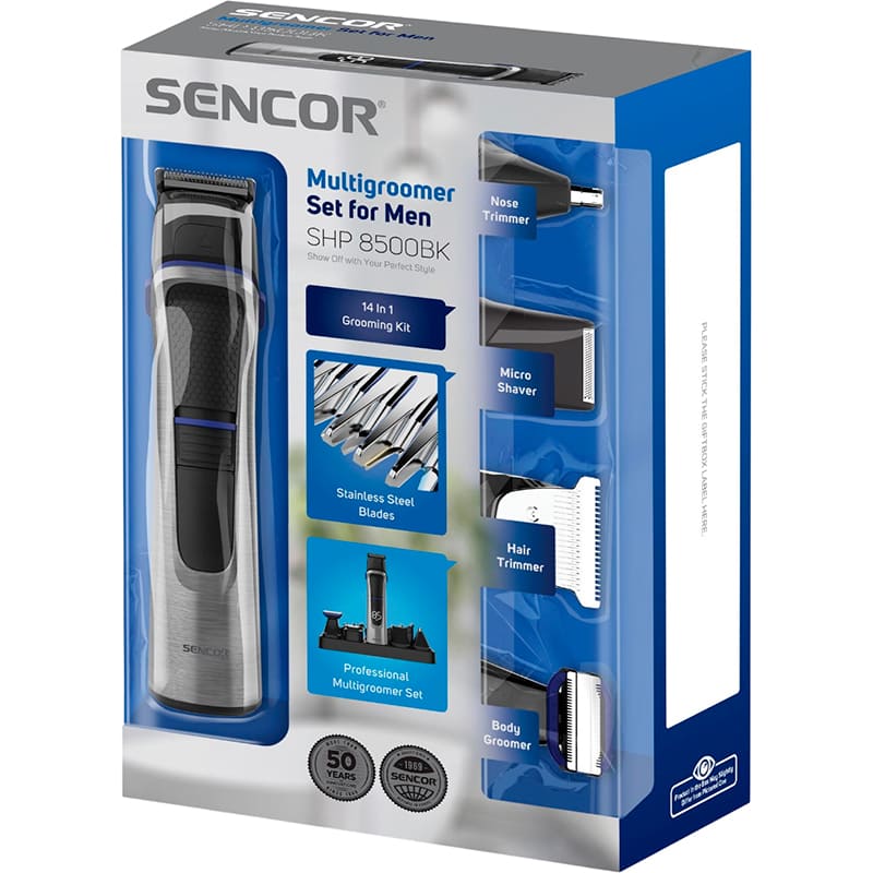 Машинка для стрижки SENCOR Multigroomer Set For Men SHP 8500BK Область применения нос