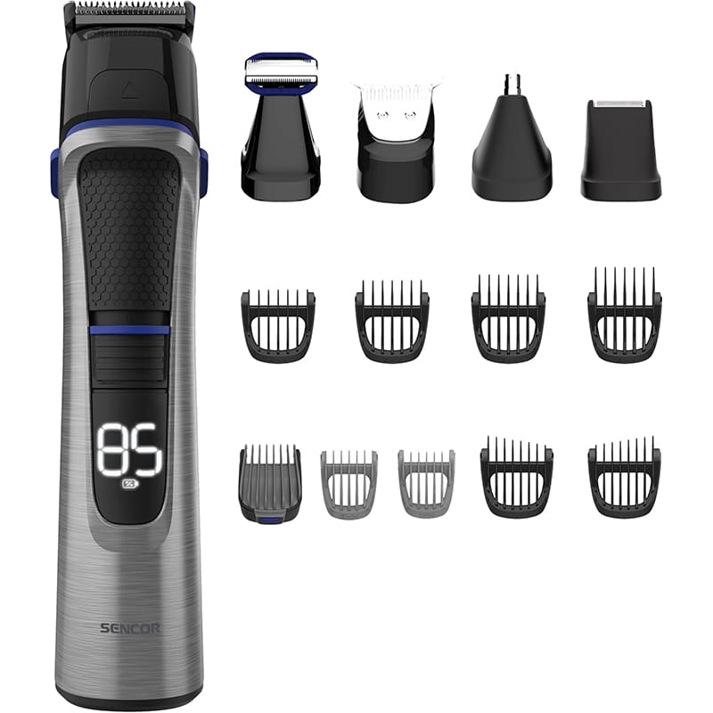 Машинка для стрижки SENCOR Multigroomer Set For Men SHP 8500BK Управление кнопочное