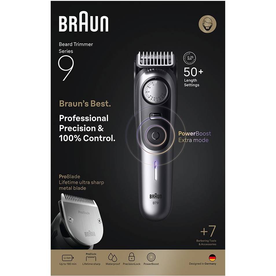 Замовити Тример BRAUN Beard Trimmer Series 9 BT9520 (80789785)