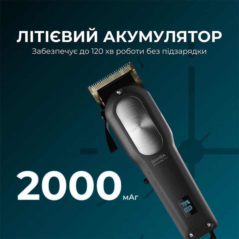 Зовнішній вигляд Машинка для стрижки CECOTEC Bamba PrecisionCare ProClipper Titanium Go (CCTC-04218)