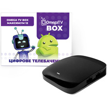 Приставка смарт тв Медіаплеєр OMEGA TV Box "Максимальний 12" (OTVM12)