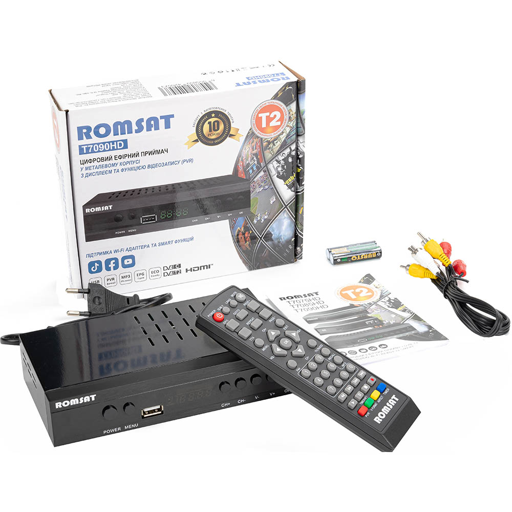 Цифровий тюнер ROMSAT T7090HD Тюнери DVB-C