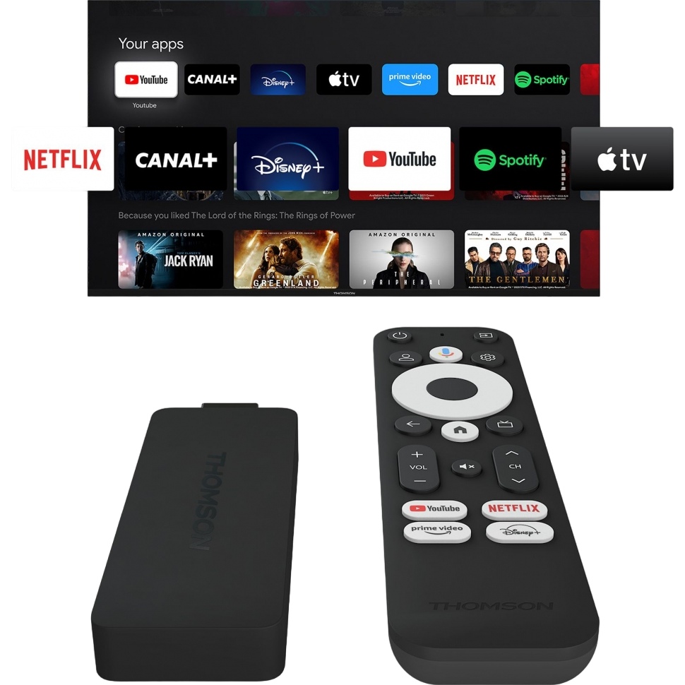 Медіаплеєр THOMSON Streaming Stick 140 4K UHD (223490) Оперативна пам'ять 8000