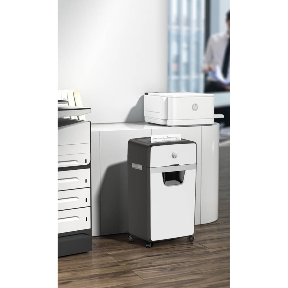 Зовнішній вигляд Шредер HP OneShred 24CC A4 Silver\Black (2807)