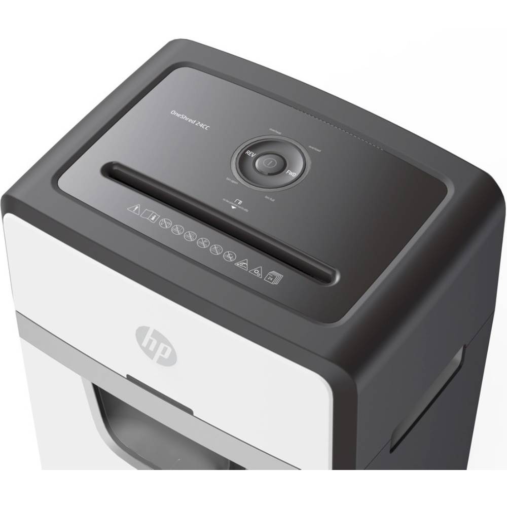 Шредер HP OneShred 24CC A4 Silver\Black (2807) Основні характеристики Тип різання: поперечний розріз (DIN) – 4; .