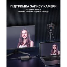 Пристрій відеозахоплення FIFINE V3 Game collection card Black (4820216974867)