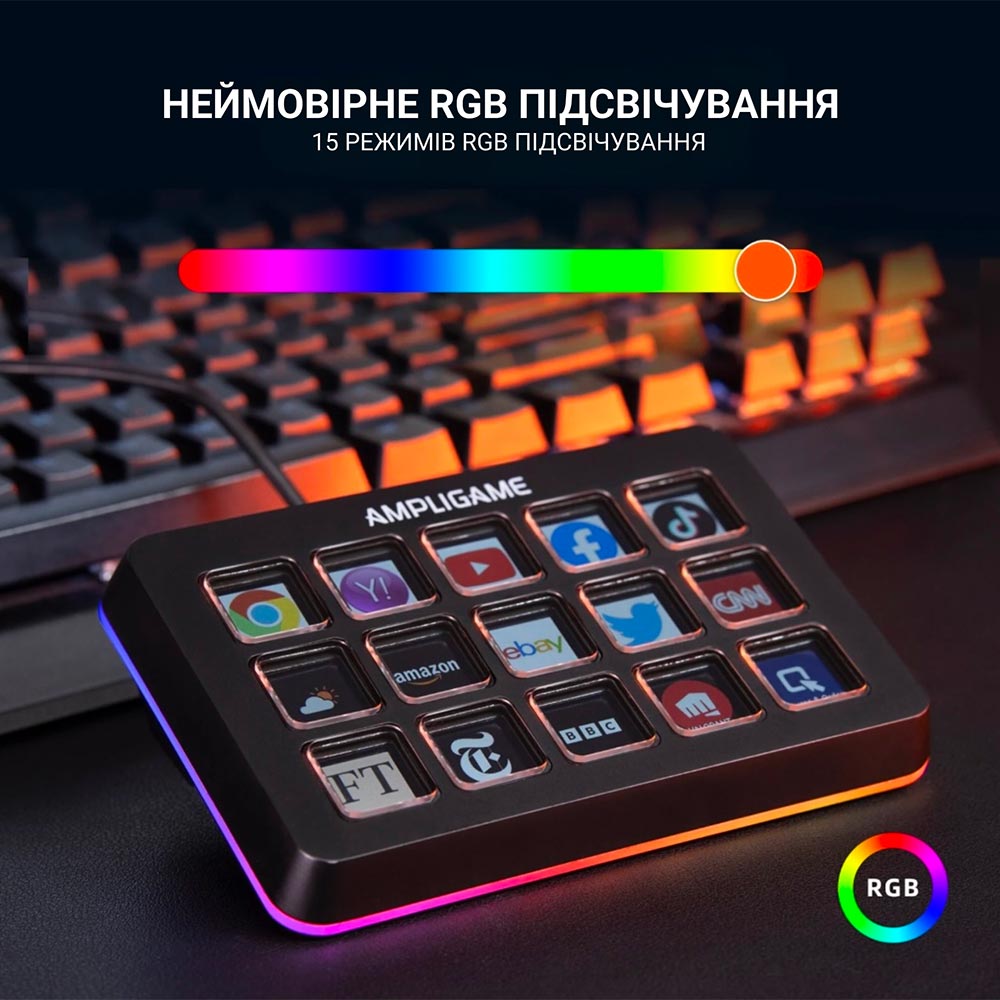 Фото 14 Контроллер FIFINE Stream Deck D6 (4820216974874)