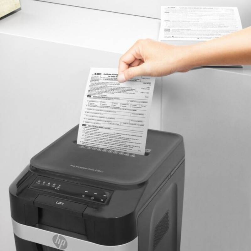 Покупка Шредер HP Pro Shred Auto 200CC Cross-Cut Paper Shredder Black (2820)