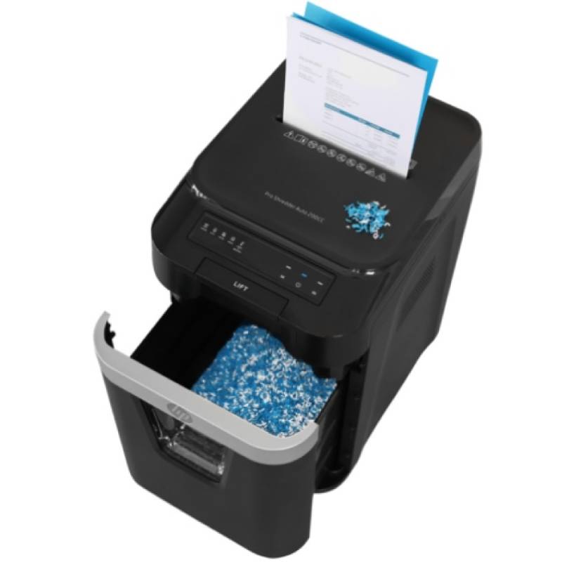 Зовнішній вигляд Шредер HP Pro Shred Auto 200CC Cross-Cut Paper Shredder Black (2820)