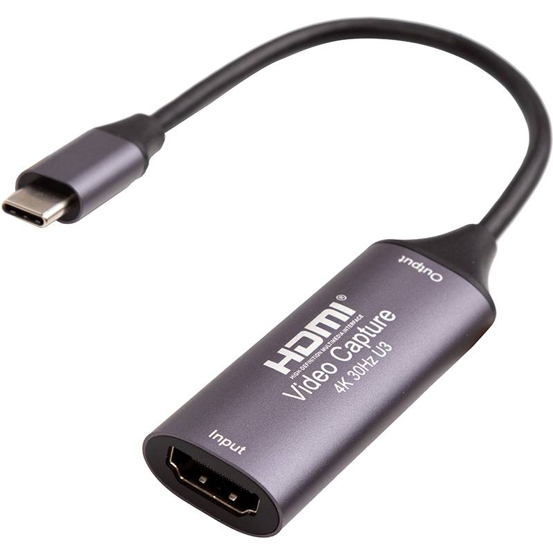 Пристрій відеозахоплення POWERPLANT HDMI F-3.0 USB Type-C M HDVC2-C (CA914715)