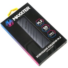 Зовнішня кишеня MAXXTER M.2 USB 3.1 (EHDE-2280D-01)