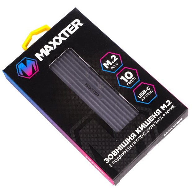 Зовнішня кишеня MAXXTER M.2 USB 3.1 (EHDE-2280S-01) Матеріал метал