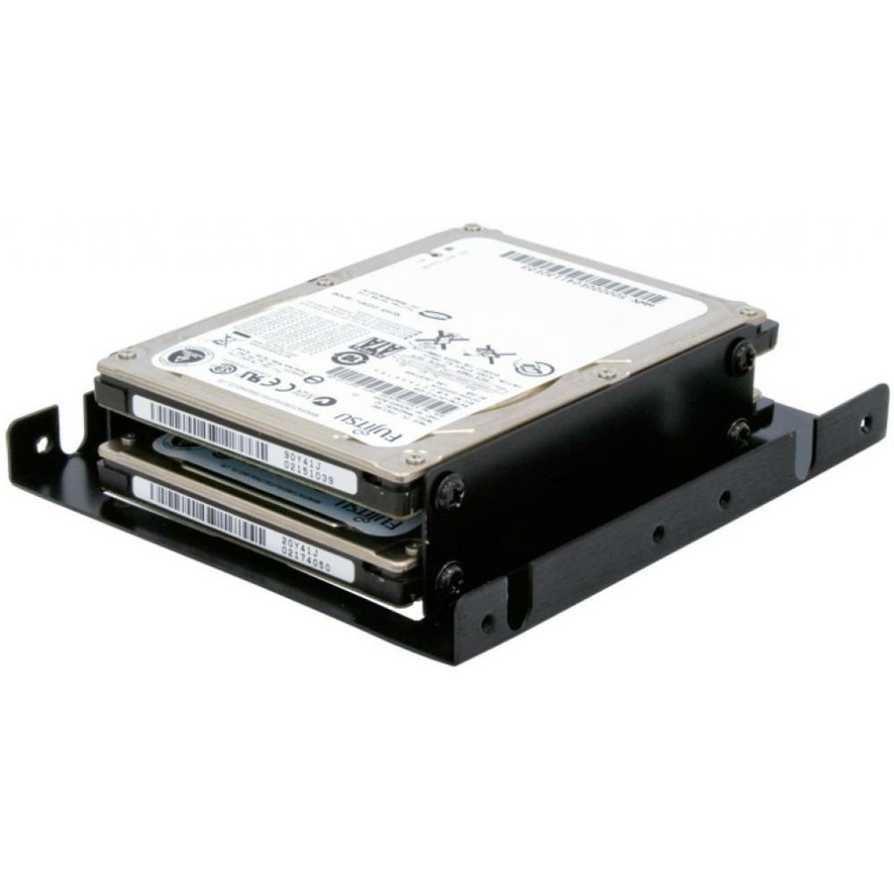 Зовнішній вигляд Фрейм-перехідник 3.5"-2х2.5" HDD/SSD CHIEFTEC SDC-025