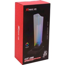 Підставка для навушників XTRIKE ME RGB 4 x USB 2.0 HUB Black (HT-09)