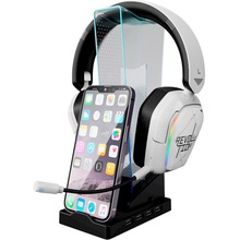 Підставка для навушників XTRIKE ME RGB 4 x USB 2.0 HUB Black (HT-09)